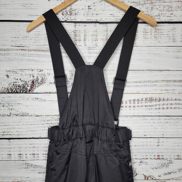 Black Dot Bib Snow Overalls Insulated Winter Black | Youth Small - Picture 6 of 14